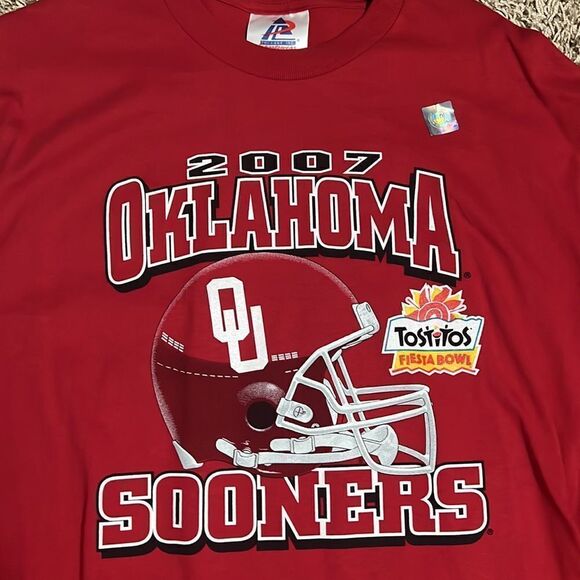 🔥🏈 OU OKLAHOMA SOONERS “NEW” 2007 Fiesta Bowl Long Sleeve - Not Vintage or AOP - Picture 3 of 6